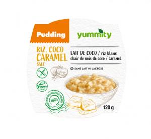 Yummity Coconut Rice Pudding with sea salted caramel