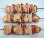 ROASTED CHICKEN,PEPPER & ONION SKEWER/KEBAB (80G OR 100G)
