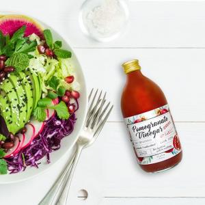 ORGANIC POMEGRANATE CIDER VINEGAR RAW UNFILTERED WITH THE MOTHER