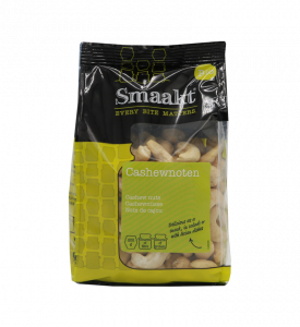 Smaakt Cashewnuts BioBased packaging