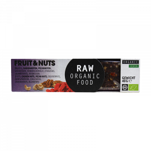 RAW Organic Food Fruits & Nuts bar with Chia