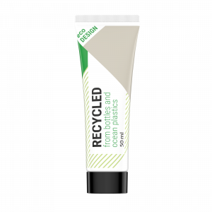 Recycled plastic tube