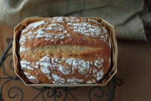 Swiss loaf (in the wooden tray)