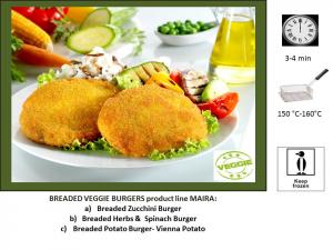 Breaded Herbs& Spinach  burger
