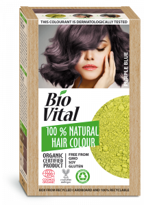 Bio Vital 100% Natural Hair Colour Purple Blue