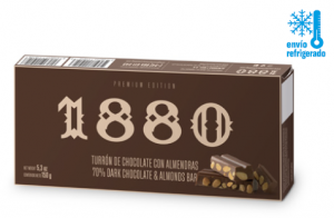 11912 - 70% Dark Chocolate Almond Bar Premium Edition 1880 150g