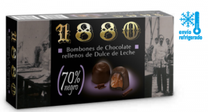 15032 - 70% Chocolate Bombones Filled w/Milk Caramel 1880 100g