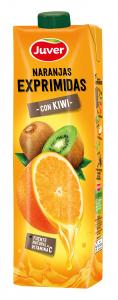 NFC - Pure Squeezed Orange Juice mixes: strawberry and Kiwi.
