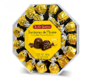 J61311 - Several Flavors Chocolate Bombons Plastic Octogonal Doña Jimena 150g