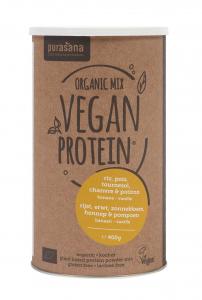 PROTEIN MIX WITH 57% PROTEIN pea, rice, hemp, sunflower, pumpkin, banana/vanilla flavor organic