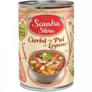 Scandia Sibiu Chicken soup with vegetables 400g EO