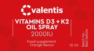 Vitamins D3+K2 OILS SPRAY 2000IU