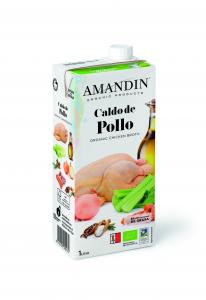 AMANDIN Organic Chicken Broth 1 L 