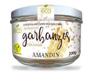 AMANDIN Organic Chickpea with Cumin Pate 