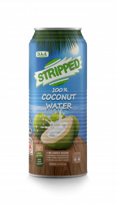 Stripped 520ml 100% coconut water CAN