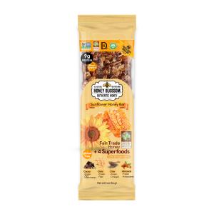 Fair Trade Sunflower Honey Almond Bar with Oats, Chia and Cacao