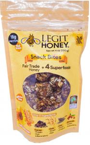 Legit Sunflower Honey Almond Snack Bites with Oats, Chia and Cacao
