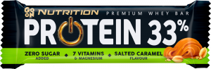 Protein Bar 33% No Added Sugar Go On Nutrition salted caramel