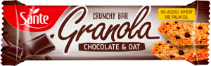 Granola bar chocolate and oat