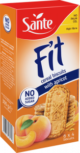FIT cereal cookies without added sugar, with apricot.