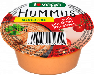 Hummus with dried tomatoes
