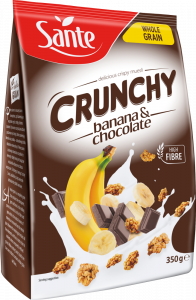 Crunchy banana with chocolate