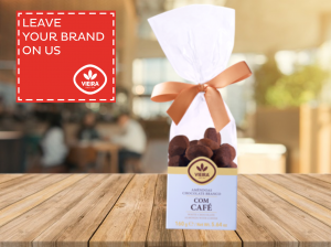 Almonds coated Milk Chocolate and coffee powder