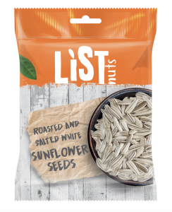 List Nuts Roasted and Salted White Sunflowerseeds 80g