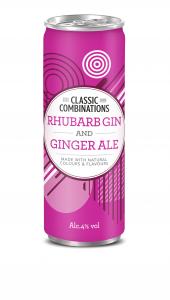 RHUBARB GIN & GINGER ALE CLASIC COMBINATIONS RTD CAN 