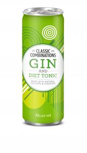 GIN & DIET TONIC CLASIC COMBINATIONS RTD CAN  
