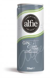 GIN & DIET TONIC ALFIE RTD CAN     
