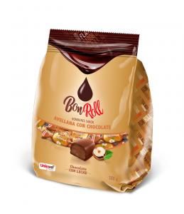 Bon Roll bombones sabor avellana con chocolate, 100g