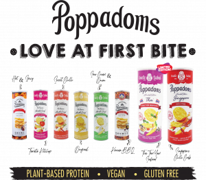 70g Canister Poppadoms (Lentil Chips) - Assorted Flavours