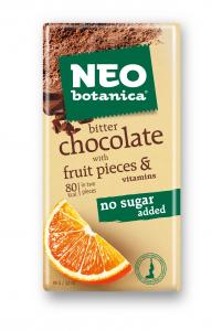 Neo Botanica Dark chocolate with fruit pieces, 90g