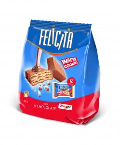 Felicita Wafer cookies with chocolate taste, 150g