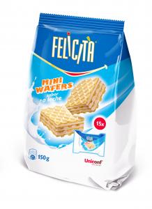 Felicita mini wafers with milk taste, 150g