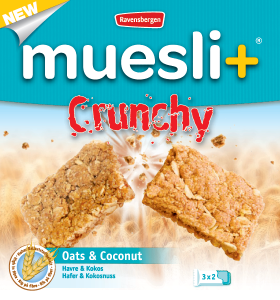 Muesli+ Crunchy granola bar - Coconut