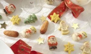 Winter figures in marzipan
